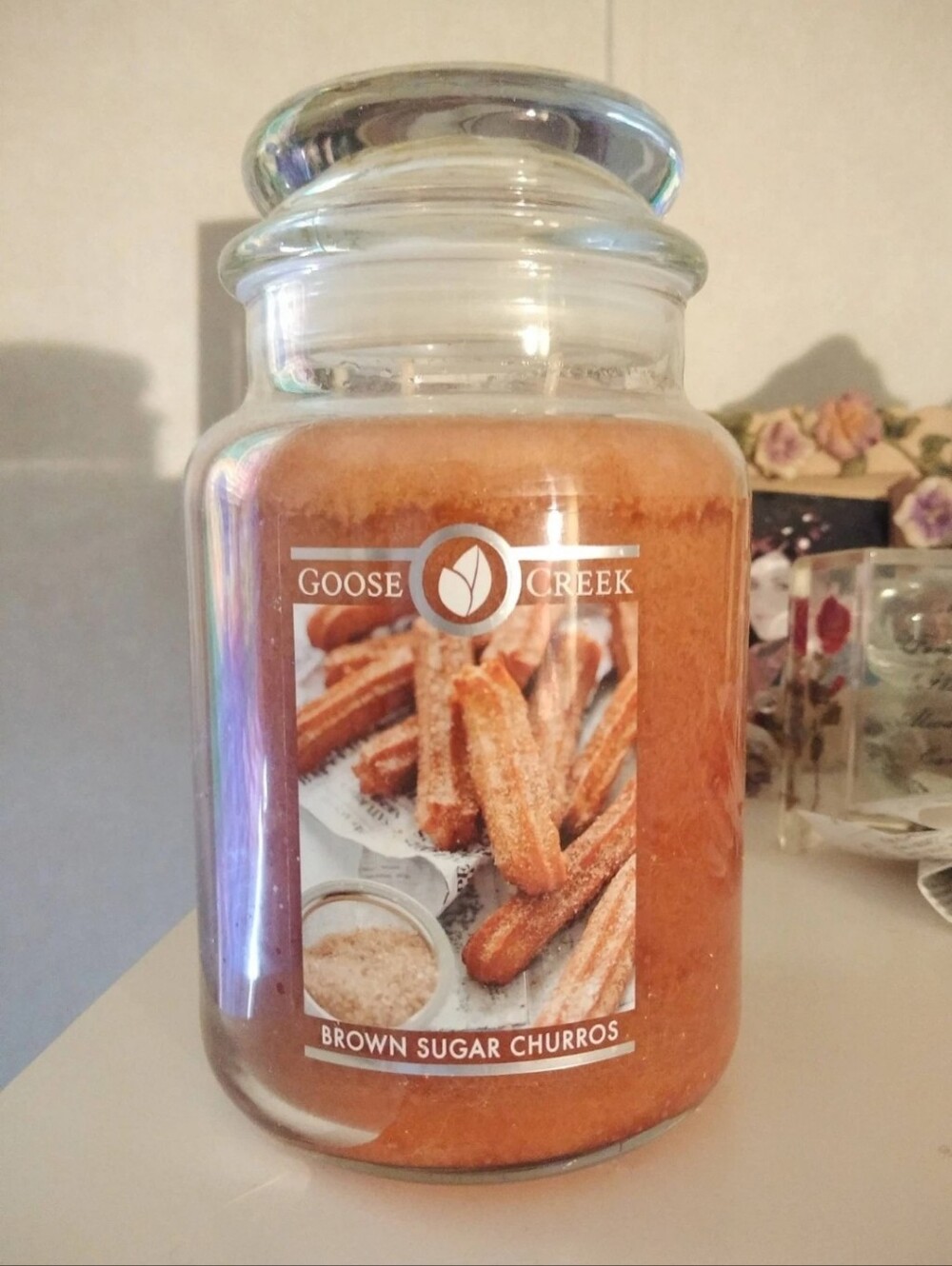New Very Rare Goose Creek Brown Sugar Churros Large Jar Scented Candle 2 Wick